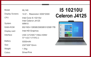 Factory Direct Laptop Core I5 Laptop Notebook prezzo di fabbrica Computer Gaming I5 I7 Made In China - Product Image 5