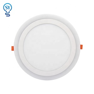 Çift renk 2 in 1 LED Panel AYDINLATMA Smd2835 3 + 3W 6 + 3W 12 + 4W 18 + 6W cam RGB Led Panel AYDINLATMA - Product Image 1