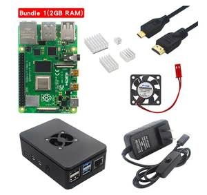 Nuevo Raspberry Pi 4 Modelo B Kit 2G/4G RAM Board + ABS Case + Heatsink + 32/64 Tarjeta SD + Micro Cable + Adaptador de corriente para Pi 4 4B - Product Image 5