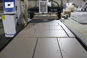 Automatic panel furniture production line CA1325 1530 2030 <strong>CNC</strong> <strong>Nesting</strong> <strong>Machine</strong> with ATC Spindle <strong>Loading</strong> and Unloading