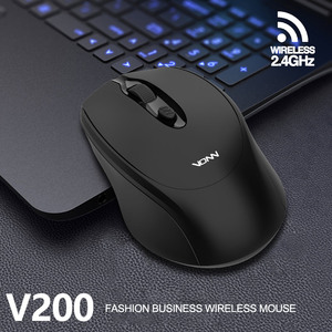 Commercio all'ingrosso della fabbrica V200 ottico senza fili Mouse 2.4GHz potenza della batteria per il gioco e l'uso in ufficio sul Computer portatile Desktop o Computer - Product Image 2