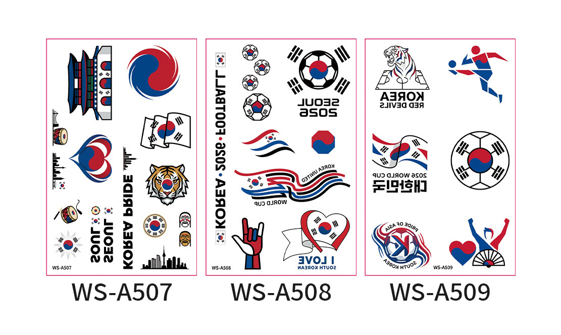 Corea del Sur - 3 piezas/juego