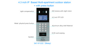 OEM/ ODM mejor sistema IP estable para múltiples apartamentos edificio intercomunicador HD IP65 impermeable videoportero teléfono