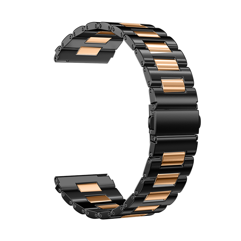 Hw-black rose gold-three beads i-band