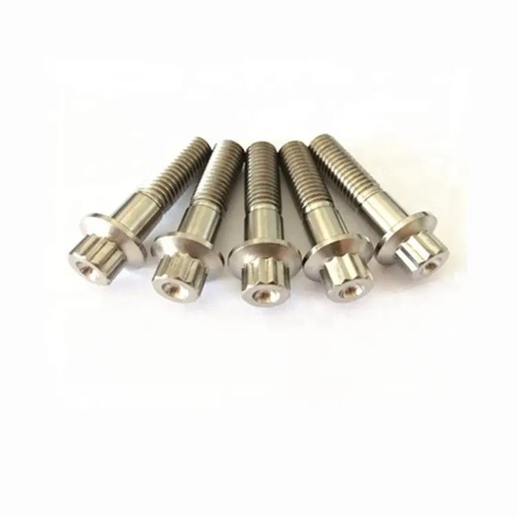 M8X32 Grade5 6AL4V 12 Point Flanged Head Titanium Bolts