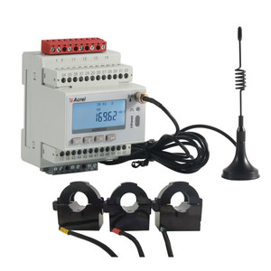 Acrel 3 שלב 4g מטר אנרגיה ADW300W-4GHW 100a מד ניטור כוח קלט עם 3 cts מפוצלים ac/dc 85 ~ אספקת חשמל 265v