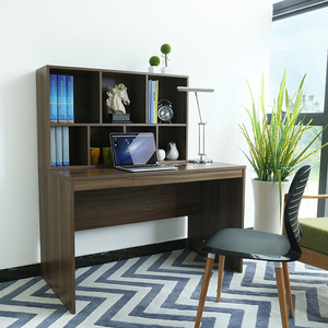 Mesa de ordenador para el hogar, mueble de sala de estar, escritorio de madera Simple con estante - Product Image 6