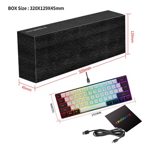 Mini interruptores táctiles lineales de 61 teclas, Teclado mecánico de juego, retroiluminado RGB intercambiable en caliente, Compatible con PC, portátil, escritorio, USB tipo C - Product Image 5