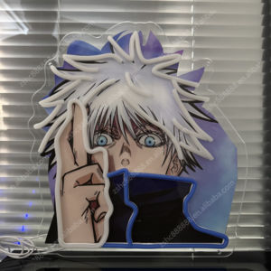 Jujutsu Kaisen Gojo Hình Dạng Neon LED Tường Trang Trí Nội Thất Tùy Chỉnh UV In Ấn Manga Nhân Vật Cho Phòng Ngủ Anime Điện Tử Đăng - Product Image 4
