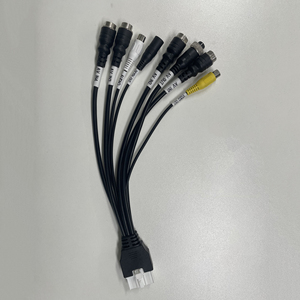 车辆监控音视频多路适配器电缆航空至RCA传输线 - Product Image 4