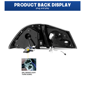 Cụm đèn hậu LED Honda Civic FD2 2005-2012, tích hợp xi nhan động, vỏ gương trong suốt + đèn dẫn hướng đỏ - Product Image 5