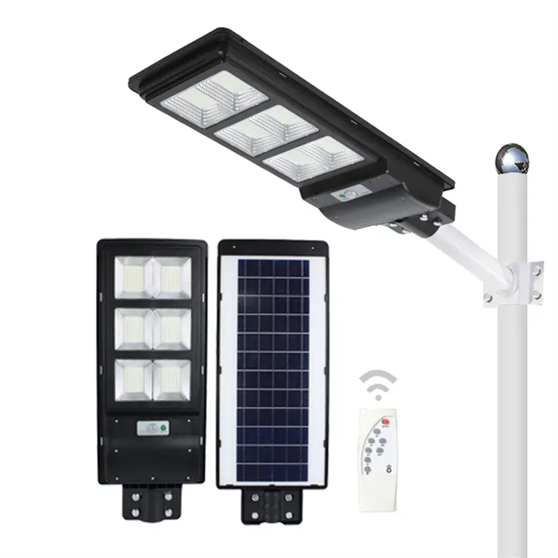 Çin fabrika ticari tüm watt all-in-one güneş Led sokak lambası ip65 focos Solares dış sokak lambası fiyat listesi