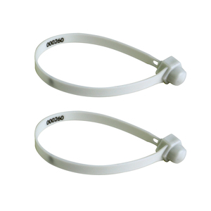 Custom Logo Plastic Seal Tag for Clothing Shoes Garment Zip Tie Tag