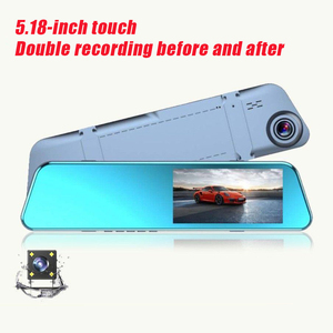 汽车DVR视觉后视镜高清全球定位系统支持3.5 4.3英寸5 7 10 IPS 1080P双仪表板凸轮前后带应用触摸屏 - Product Image 3
