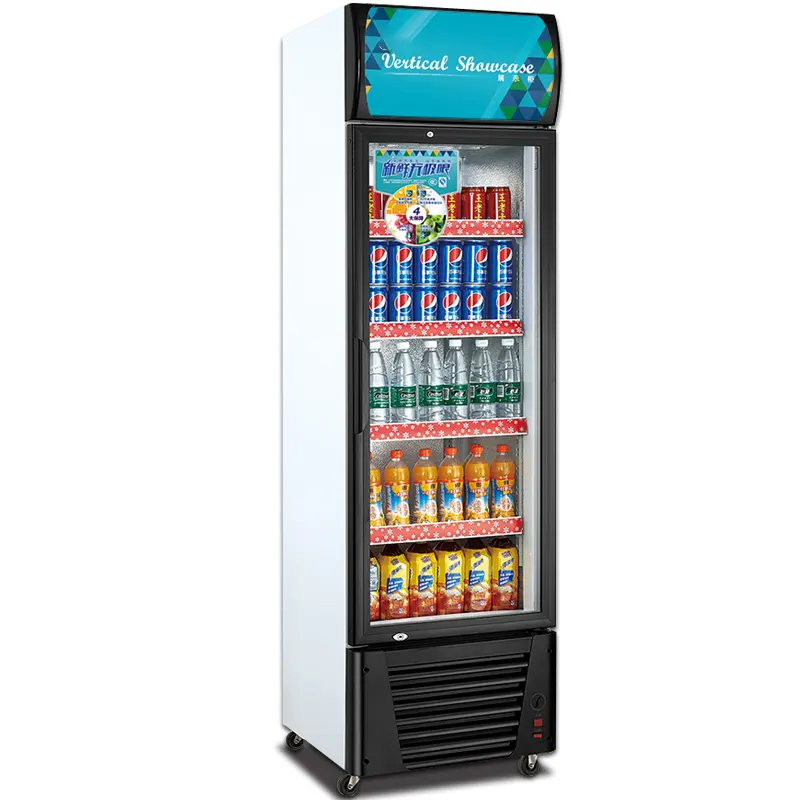 Réfrigérateur à boissons peppa avec porte en verre, 20 l, équipement de réfrigération à usage commercial