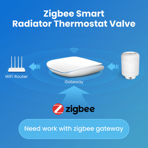 Avatto ZigBee3.0 Tuya Smart TRV termostato controlador de temperatura de calefacción de suelo Válvula de radiador termostática inteligente Digital - Product Image 2