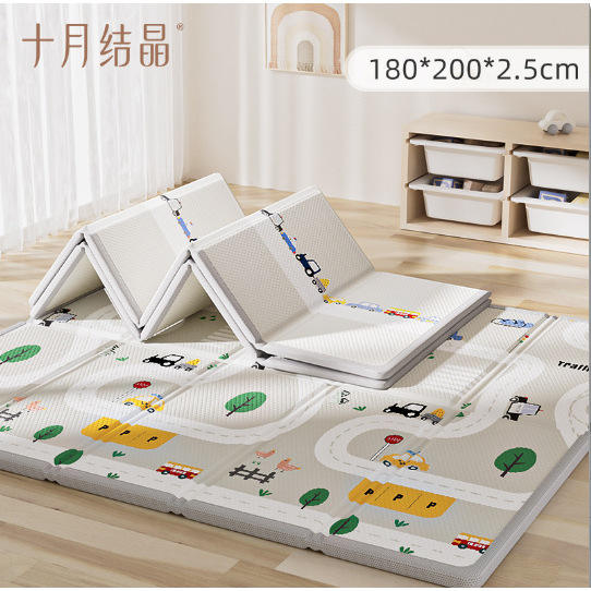 Aire de jeux sur le thème de la voiture, 180*200*2,5 cm (comprend un sac de rangement)