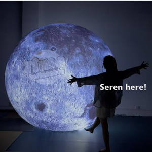 Tùy chỉnh khổng lồ 6m 10m PVC <span class=keywords><strong>Inflatable</strong></span> mặt trăng bóng cho không gian chủ đề Đảng led mô hình ánh sáng của trái đất bền và di động - Product Image 1