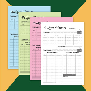 Taccuino del pianificatore di Budget con memorandum di data senza etichetta con copertina rigida in carta materiale diario blocco per promemoria - Product Image 3