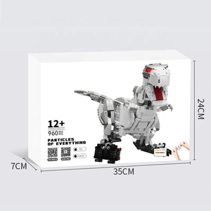 Kinderspiel zeug STEM Dinosauriers pielzeug Intelligente Programmierung Spielzeug Roboter Dinosaurier Baustein Set Pädagogische Dual Remote 960PCS
