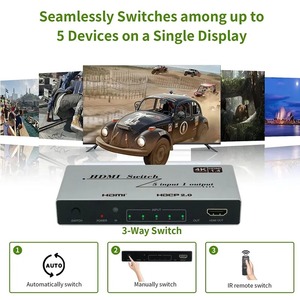 OEM 8K60hz 4K30hz 4 <strong>Input</strong> <strong>1</strong> <strong>Output</strong> hdmi <strong>Switch</strong> Splitter Usb <strong>Kvm</strong> <strong>Switch</strong> 4 Port 1X2 2X1 3X1 4X1 5X1 7X1 Video hdmi Switcher