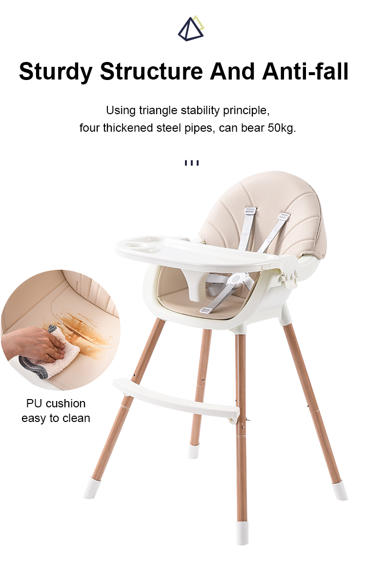 2021 Baby Feeding Chairs Children Play Table Dining High Leg Chair
