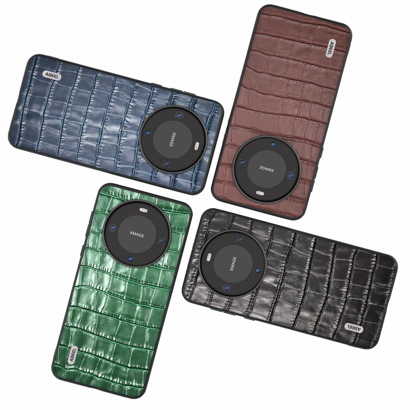 2024 CHAUDE À La Mode Logo Personnalisé Crocodile En Cuir Peau Téléphone Couverture Cas Pour Huawei mate 60 60 pro X5