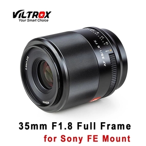 VILTROX 35mm F1.8 FE kamera Lens STM otomatik odaklama Full çerçeve Lens büyük diyafram geniş açı Sony E için FE dağı kameralar A7II A7RII - Product Image 1