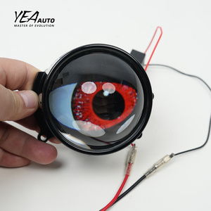 DRL Demon Eye <strong>LED</strong> Dynamic Devil Eyes <strong>3</strong>-Inch Projector Lamp with Eyes Blinking <strong>12v</strong> <strong>Led</strong> Upgrade <strong>Led</strong> Headlights - Product Image 1