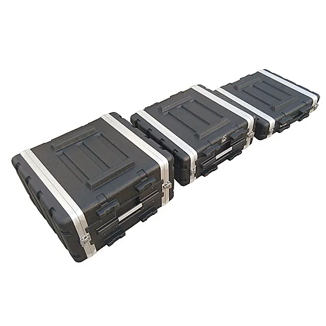 2U 4U 6U 8U 10U ABS Rack uçuş çantası/plastik raf montaj kutusu/Amp durumlarda satılık