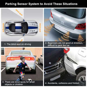 Olorful-sistema de sensor de aparcamiento para coche, herramienta de ayuda inversa isplay con sensor - Product Image 5