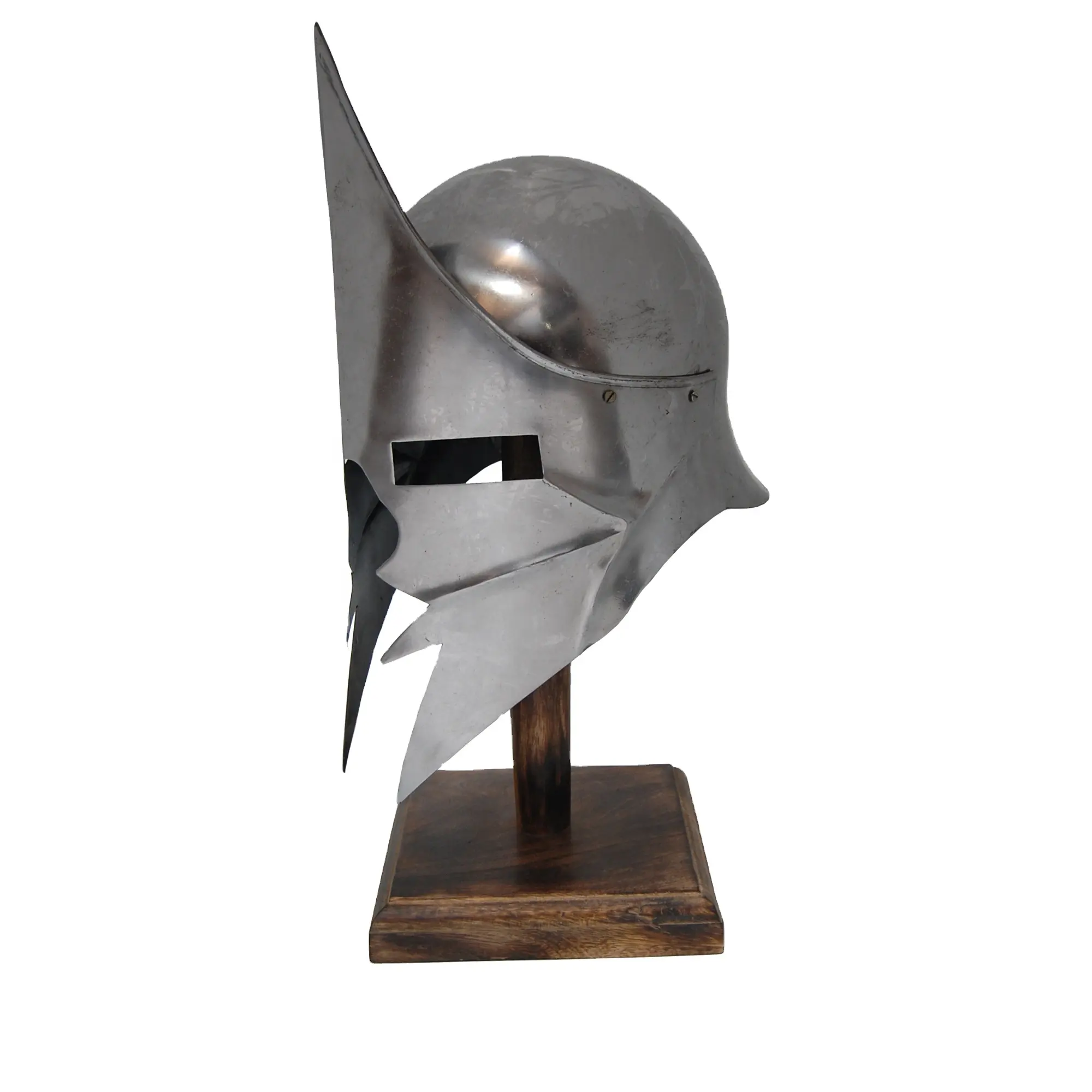 Iron Ancient Spike King Rüstungs helm Versilberter König Mittelalter licher Rüstungs helm zum Formen von Ritter helm für den Großhandel