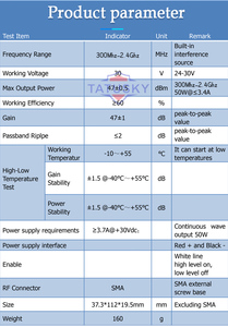 50W 400-2.4G Digital GAN Lora RF Power Amplifier Module Without <strong>signal</strong> Source for Fpv Equipment - Product Image 6