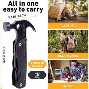 15 Trong 1 Multitool Búa Thép Không Gỉ Đa Chức Năng Công Cụ Kìm Cắm Trại Ngoài Trời Survival Multitool Claw Búa - Product Image 5