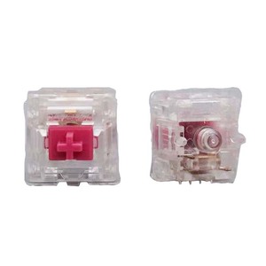 Gateron KS-6 hồng đỏ trong suốt housing5 pin 60G 70G 80g 100G RGB chơi game aliaz im lặng Bàn Phím Cơ khí chuyển đổi - Product Image 4