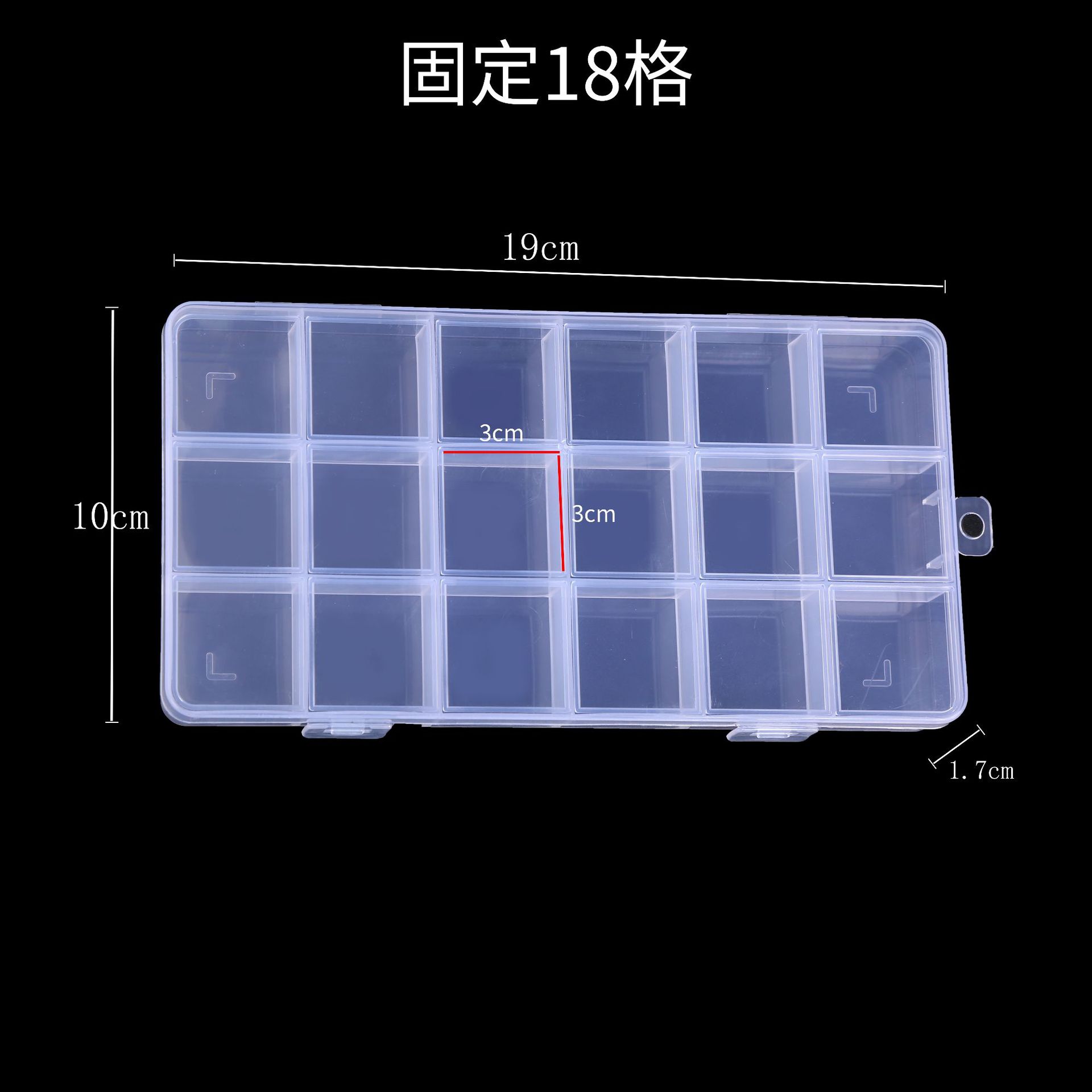 18 ช่อง, 19 * 9.6 * 1.8
