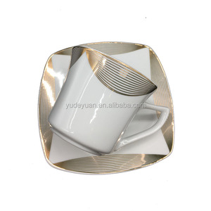 66件方形豪华定制瓷器设计欧洲餐具套装 - Product Image 3