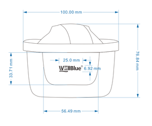 Zecopure Than Hoạt Tính bộ lọc cho thay thế nước Pitcher Cartridge lọc dễ dàng cài đặt 2L/7min tốc độ dòng chảy - Product Image 6