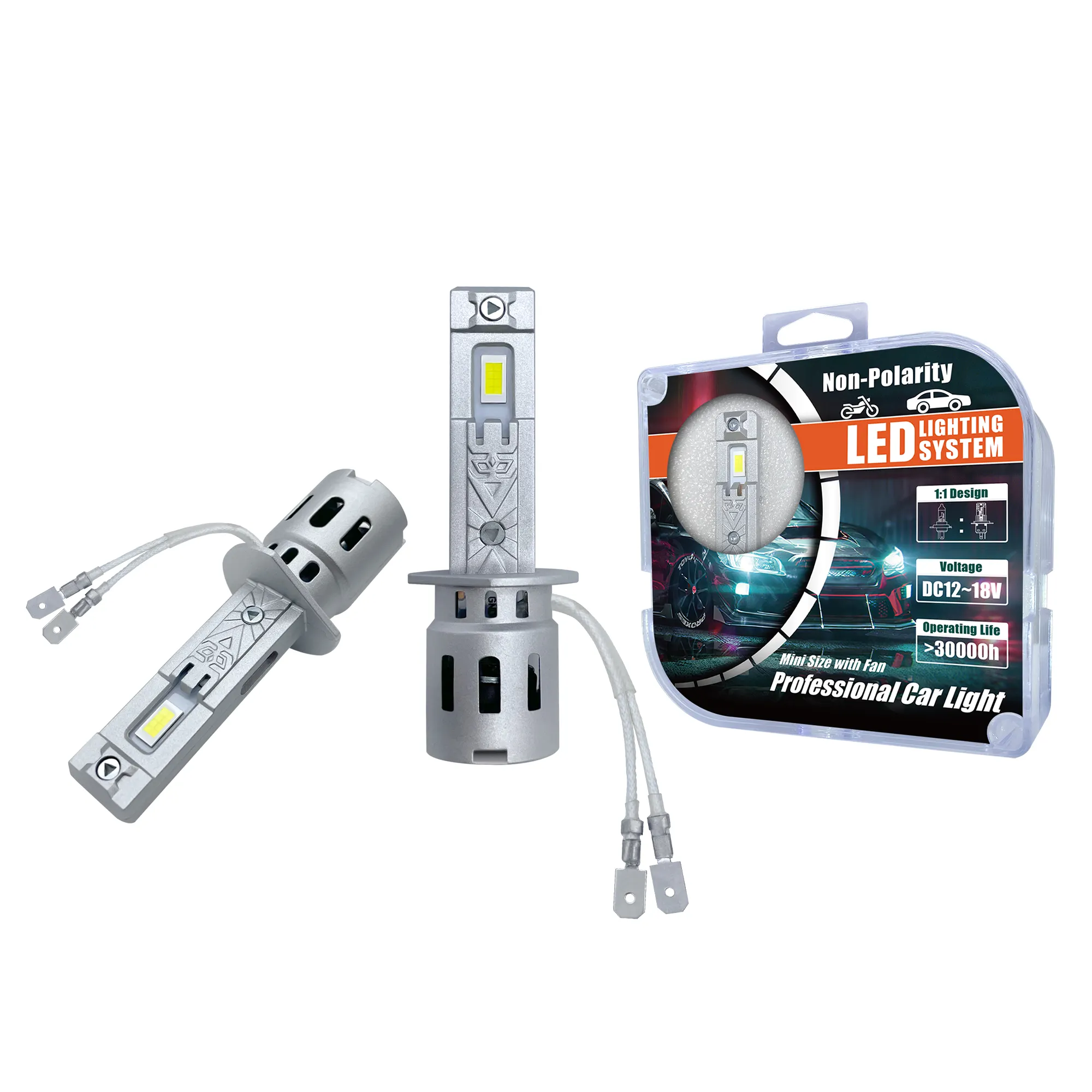 Lâmpada LED para farol automotivo 100W Canbus 10000LM, preço de fábrica, tamanho 1:1, H4, H7, H18, ampola automática, 9005, 9006, 12V, para carros