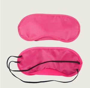 Renkli göz maskesi kapak havayolu hafif Polyester körü körüne dolgulu sünger uyku göz maskesi burun yastığı ve elastik kemerler - Product Image 2
