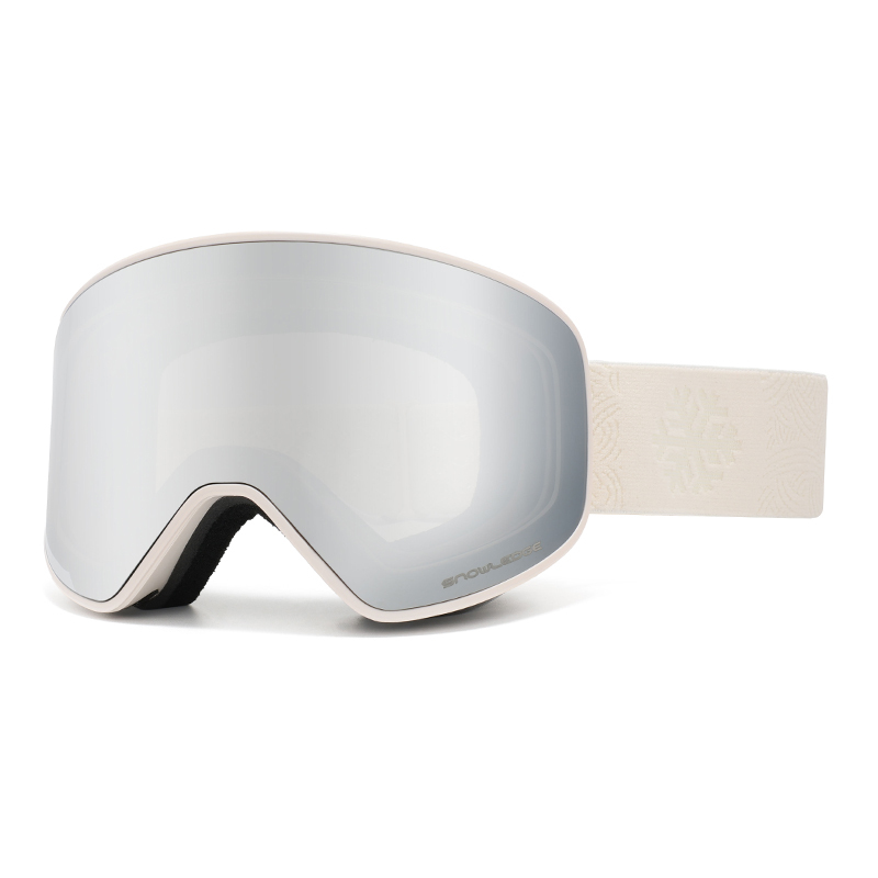Matte Cream / Double gray lens with deep silver (tends to whi