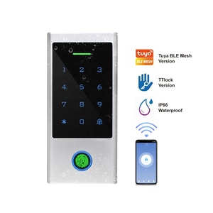 Fingerprint 125KHz <strong>Card</strong> Smart Door Access Control System with Touch Keypad Waterproof IP66 WIFI Tuya Access Control Reader