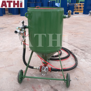 ポータブルサンドブラストマシンブラストポット300L600lbs、フルアクセサリーブラストホースとノズル付き - Product Image 5