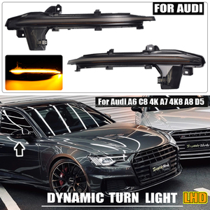 For <strong>Audi</strong> A6 C8 4K A7 4K8 <strong>A8</strong> D5 2018 - 2020 Flowing Water Flashing Mirror Lamp Dynamic Blinker <strong>LED</strong> Turn Signal Light Car Styling - Product Image 5