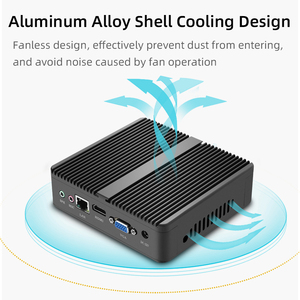 HLY Fanless <strong>System</strong> <strong>Unit</strong> <strong>Computer</strong> 2022 In-tel Ce-leron Processor J1800 Dual Core Win 10 5Usb Lan Vga Micro Desktop Mini Pc