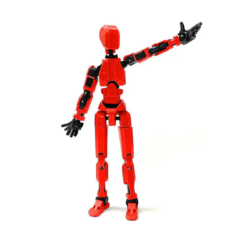 2024 뜨거운 판매 더미 13 다중 관절 액션 그림 3D 인쇄 조인트 이동식 크리 에이 티브 감압 럭키 13 인형 로봇 장난감