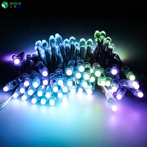 DC12V RGB светодиодная Пиксельная гирлянда GS8208 непрерывная передача 12 мм Светодиодная лампа с настраиваемым проводом цвета - Product Image 6