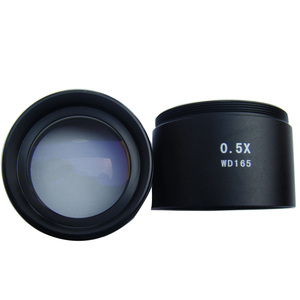Microscopio Industrial con Zoom continuo, Base Trinocular estereoscópica de doble brazo, 3.5x-90x - Product Image 2
