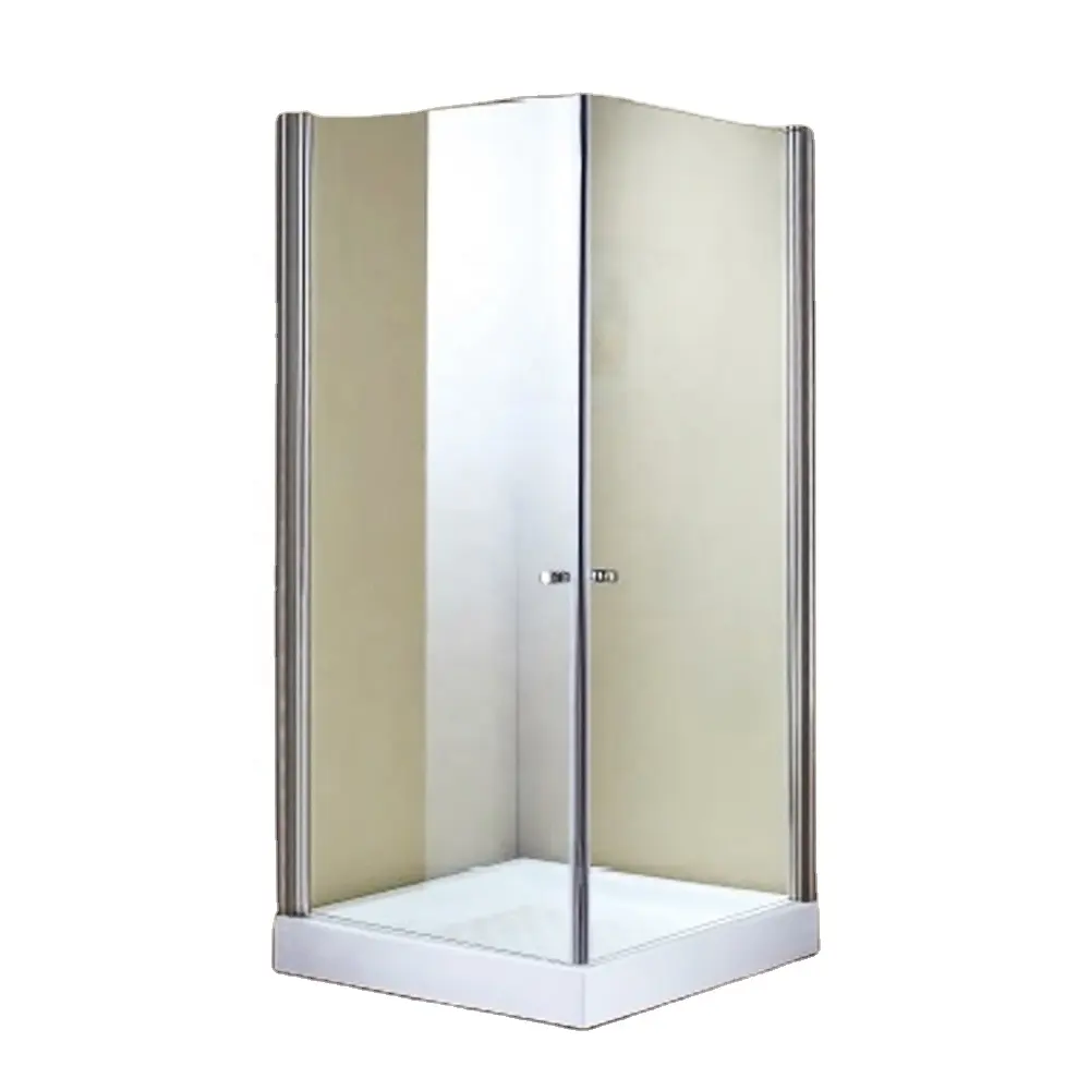 Foshan Magic Factory-cabina de ducha cuadrada, abierta, sin marco, vidrio templado transparente de 6mm, 80x80cm,90x90cm
