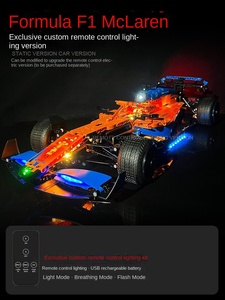 MCLUNE <strong>F1</strong> Formula Racing Car Model <strong>Toy</strong> Large 1:8 Scale Building Blocks Plastic for Lego Cross-Border Assembled Gift - Product Image 6